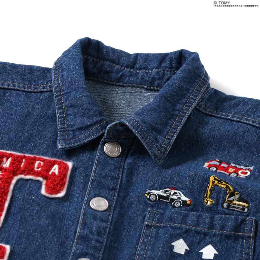 子供服 オーバーオール キッズ トミカ デニム 男の子 車 パトカー BREEZE 120cm 110cm 100cm 90cm 半袖 春 夏 秋 キャンプ サロペット ベビー こども 綿100% | BREEZE | 03