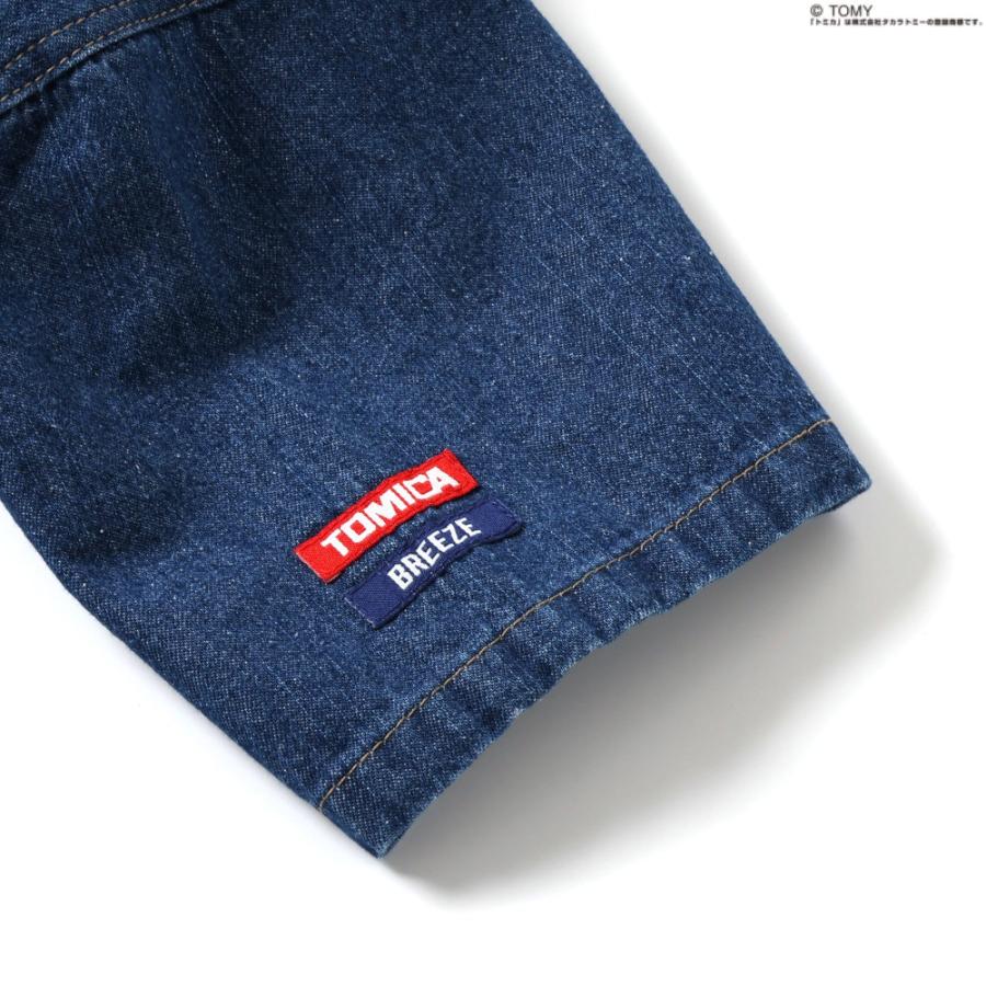 子供服 オーバーオール キッズ トミカ デニム 男の子 車 パトカー BREEZE 120cm 110cm 100cm 90cm 半袖 春 夏 秋 キャンプ サロペット ベビー こども 綿100% | BREEZE | 08