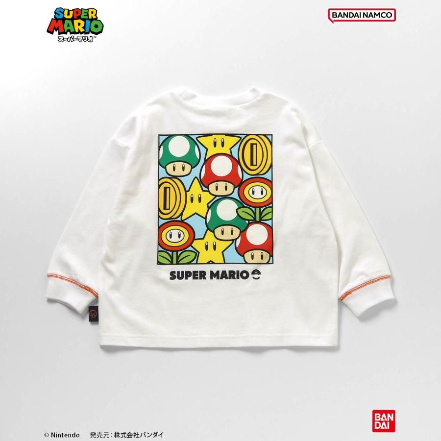 子供服 Tシャツ スーパーマリオ キッズ 長袖 ロンT 男の子 女の子 ブリーズ 150cm 140 130 120 110 100 センチ 秋 綿100% キャラクター グッズ 春 かっこいい | BREEZE | 03