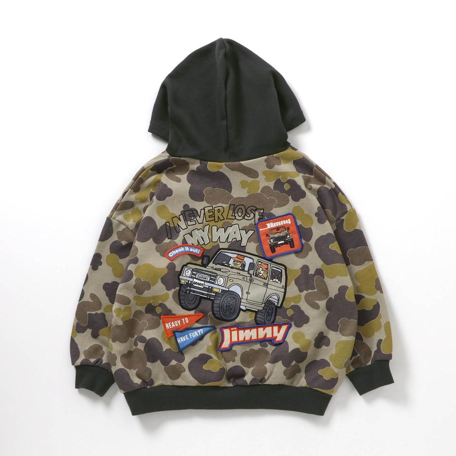 子供服 パーカー キッズ ジムニー ジュニア 男の子 女の子 ブリーズ 車 秋 冬 トレーナー スウェット 140cm 130 120 110 100 90 JIMNY かっこいい おしゃれ 迷彩 | BREEZE | 06