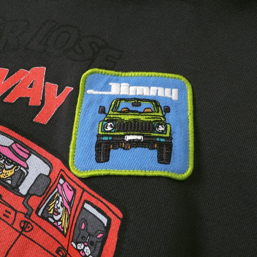 子供服 パーカー キッズ ジムニー ジュニア 男の子 女の子 ブリーズ 車 秋 冬 トレーナー スウェット 140cm 130 120 110 100 90 JIMNY かっこいい おしゃれ 迷彩 | BREEZE | 08