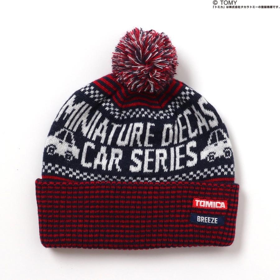 BREEZE（ブリーズ） ニット帽 キッズ トミカ 子供 男の子 女の子 車 秋
