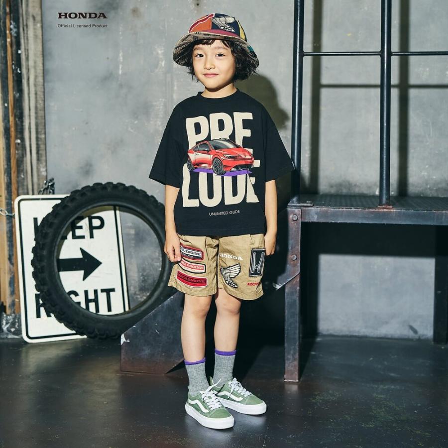 子供服 Tシャツ キッズ 半袖 HONDA 車 綿100 春 夏 140cm 130 120 110 100 センチ ホンダ ブランド かっこいい おしゃれ プレリュード CIVIC CB 幼稚園 保育園 | F.O.KIDS | 16