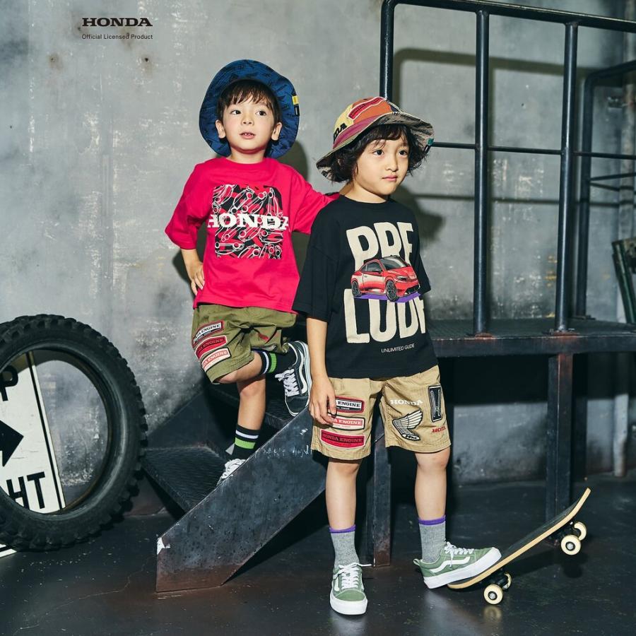子供服 Tシャツ キッズ 半袖 HONDA 車 綿100 春 夏 140cm 130 120 110 100 センチ ホンダ ブランド かっこいい おしゃれ プレリュード CIVIC CB 幼稚園 保育園 | F.O.KIDS | 18