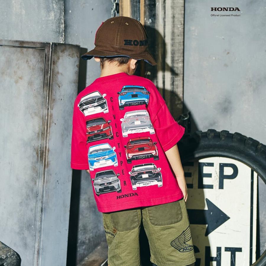 子供服 Tシャツ キッズ 半袖 HONDA 車 綿100 春 夏 140cm 130 120 110 100 センチ ホンダ ブランド かっこいい おしゃれ プレリュード CIVIC CB 幼稚園 保育園 | F.O.KIDS | 05