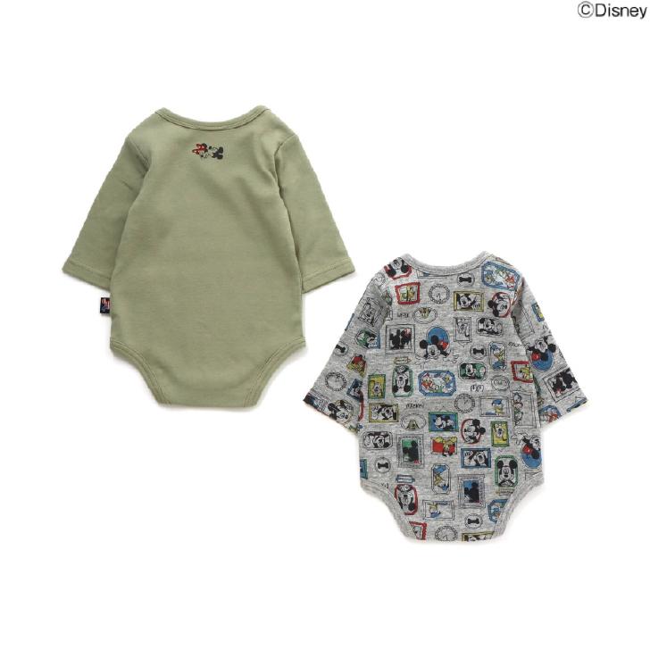 ディズニーキャラクター 2ｐ ボディシャツ ロンパース 子供服 人気 ベビー 赤ちゃん ボディスーツ 長袖 肌着 かわいい ギフト プレゼント 出産祝 エフオーキッズ Fok R4351 ベビー 子供服と靴のnamosee 通販 Yahoo ショッピング