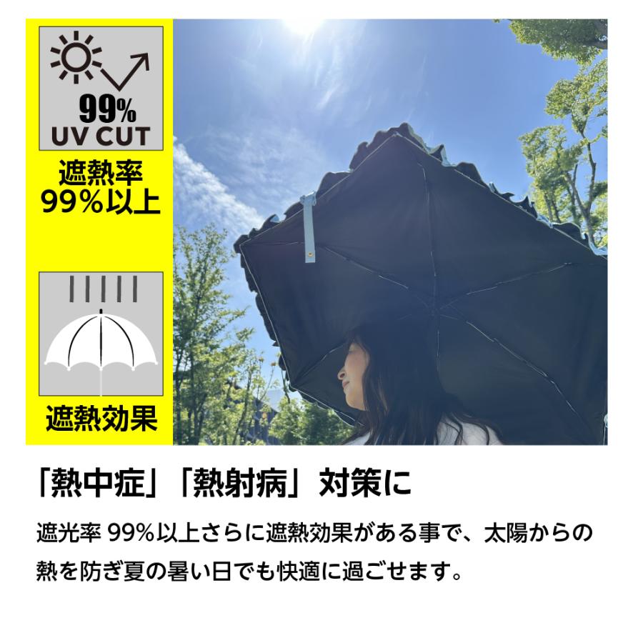 sanrio（サンリオ） 折りたたみ傘 晴雨兼用 日傘 軽量 フリル おしゃれ