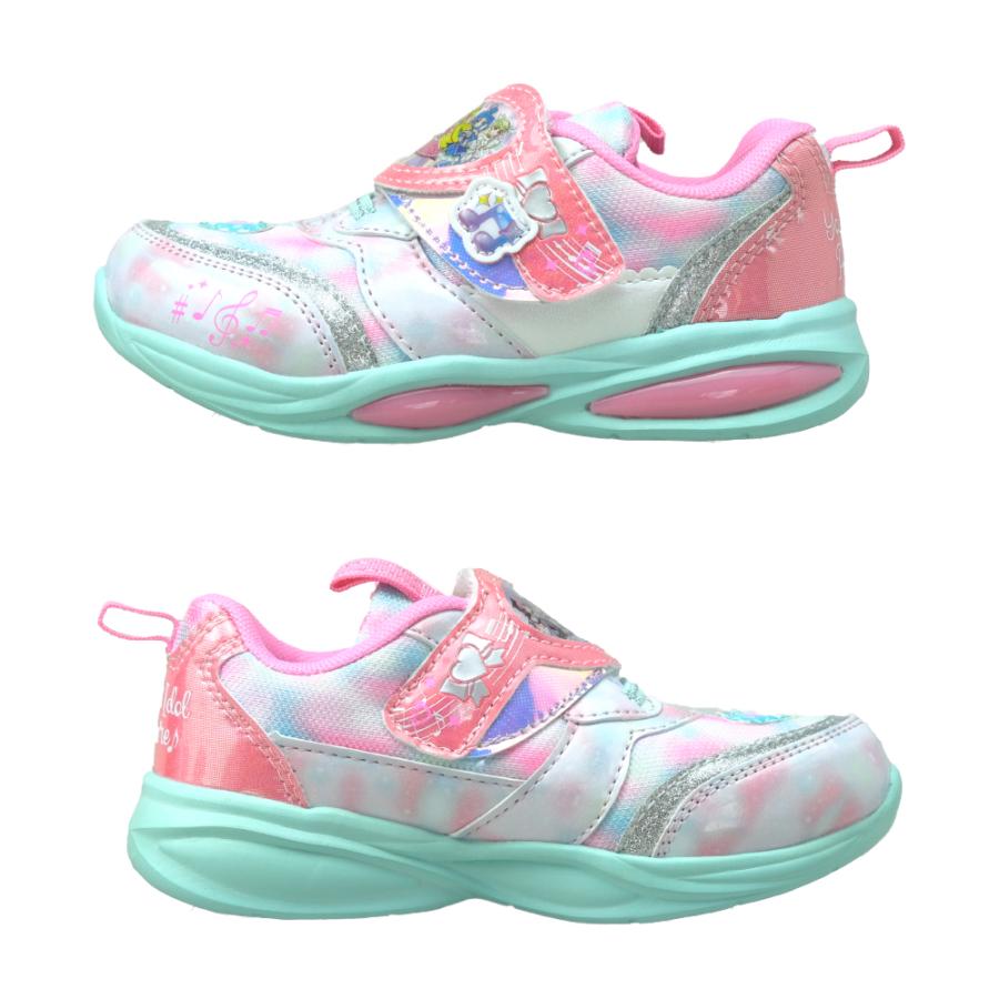 光る靴 アイドルプリキュア キッズ スニーカー 女の子 LED プリキュア 子供 かわいい シューズ 15cm 16 17 18 19 プレゼント ギフト クリスマス 爆買 | コマリヨー | 06