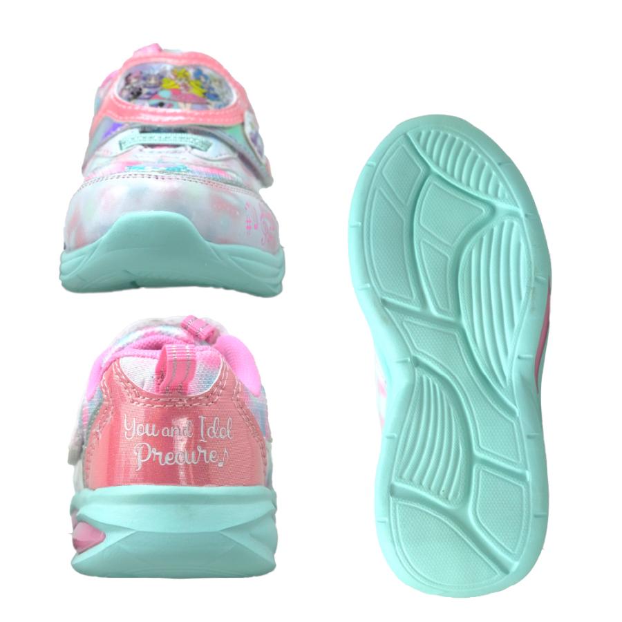 光る靴 アイドルプリキュア キッズ スニーカー 女の子 LED プリキュア 子供 かわいい シューズ 15cm 16 17 18 19 プレゼント ギフト クリスマス 爆買 | コマリヨー | 07