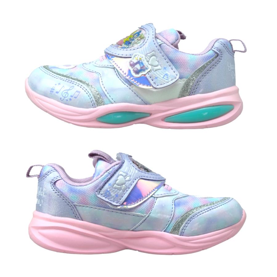 光る靴 アイドルプリキュア キッズ スニーカー 女の子 LED プリキュア 子供 かわいい シューズ 15cm 16 17 18 19 プレゼント ギフト クリスマス 爆買 | コマリヨー | 08
