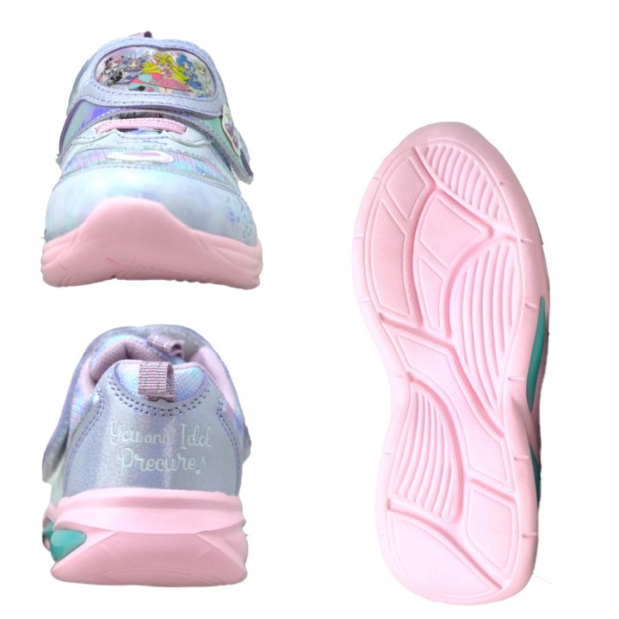 光る靴 アイドルプリキュア キッズ スニーカー 女の子 LED プリキュア 子供 かわいい シューズ 15cm 16 17 18 19 プレゼント ギフト クリスマス 爆買 | コマリヨー | 09