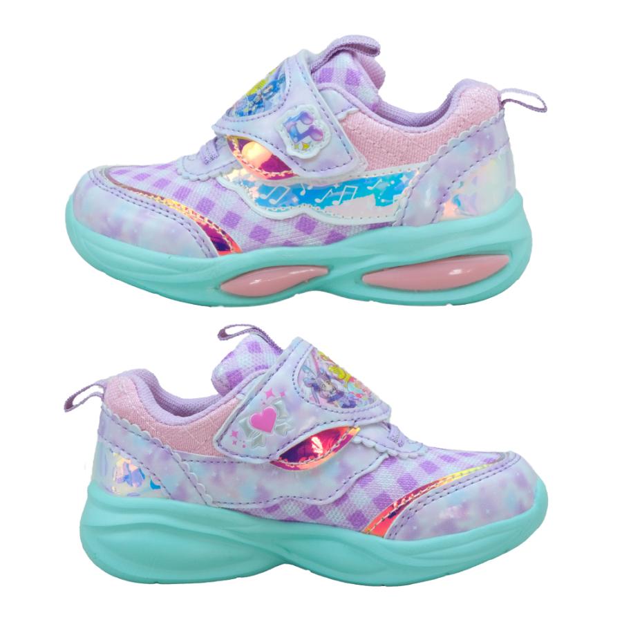 光る靴 アイドルプリキュア キッズ スニーカー 女の子 LED プリキュア 子供 かわいい シューズ 15cm 16 17 18 19 プレゼント ギフト クリスマス 爆買 | コマリヨー | 10