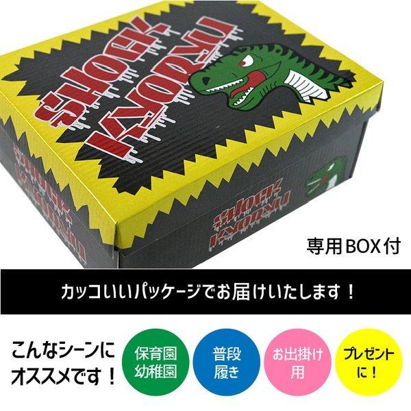 光る靴 キッズ スニーカー 恐竜 子供靴 男の子 クリスマスプレゼント かっこいい 運動靴 ジュニア SHOCK KYORYU 15cm 16cm 17cm 18cm 19cm｜namosee｜07