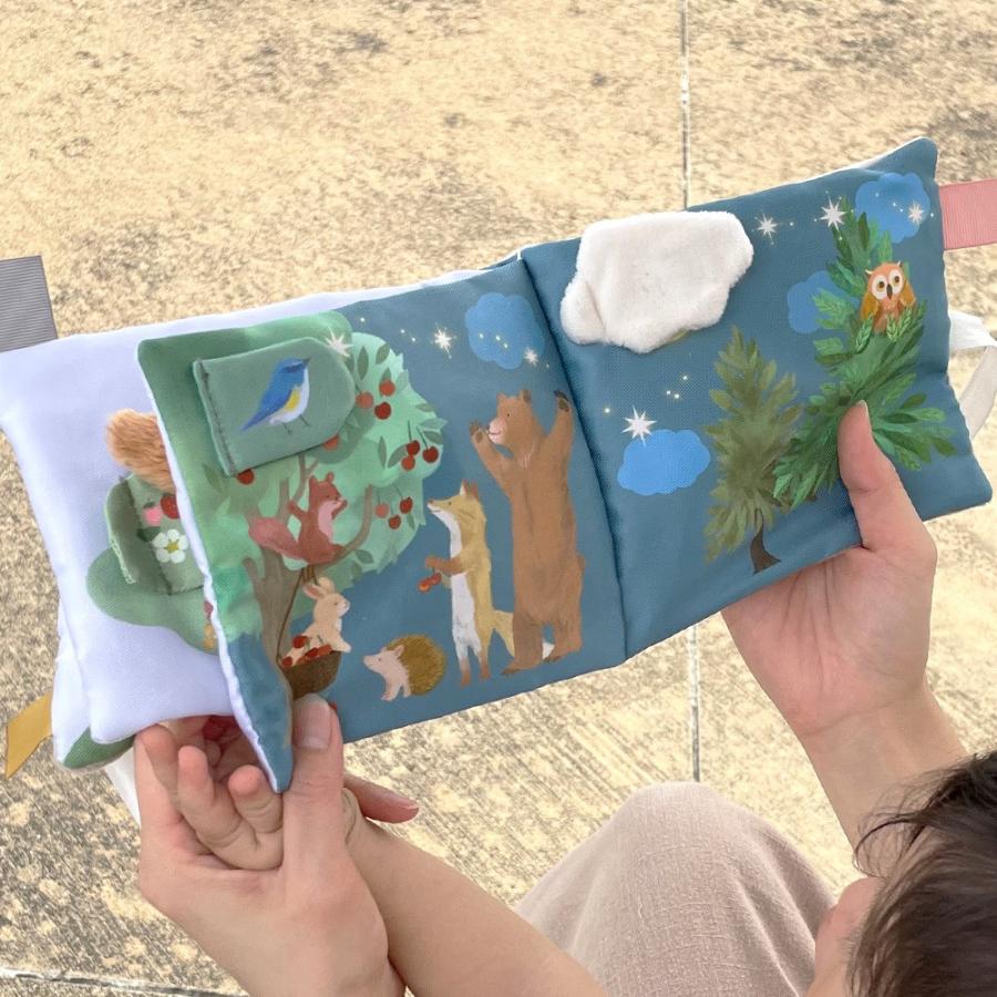 布絵本 仕掛け 0歳 1歳 知育玩具 おもちゃ 出産祝い プレゼント りす