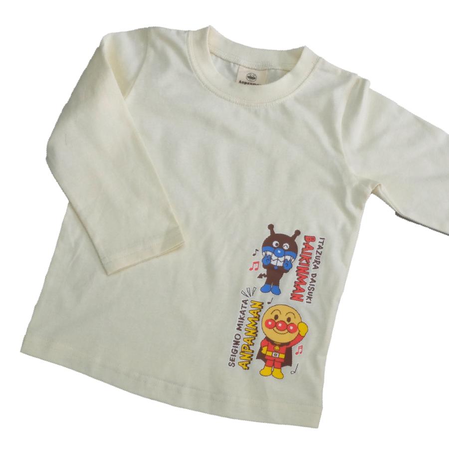 ベビー服 アンパンマン Tシャツ 長袖 ロンT 綿100% 100cm 90 80 キッズ