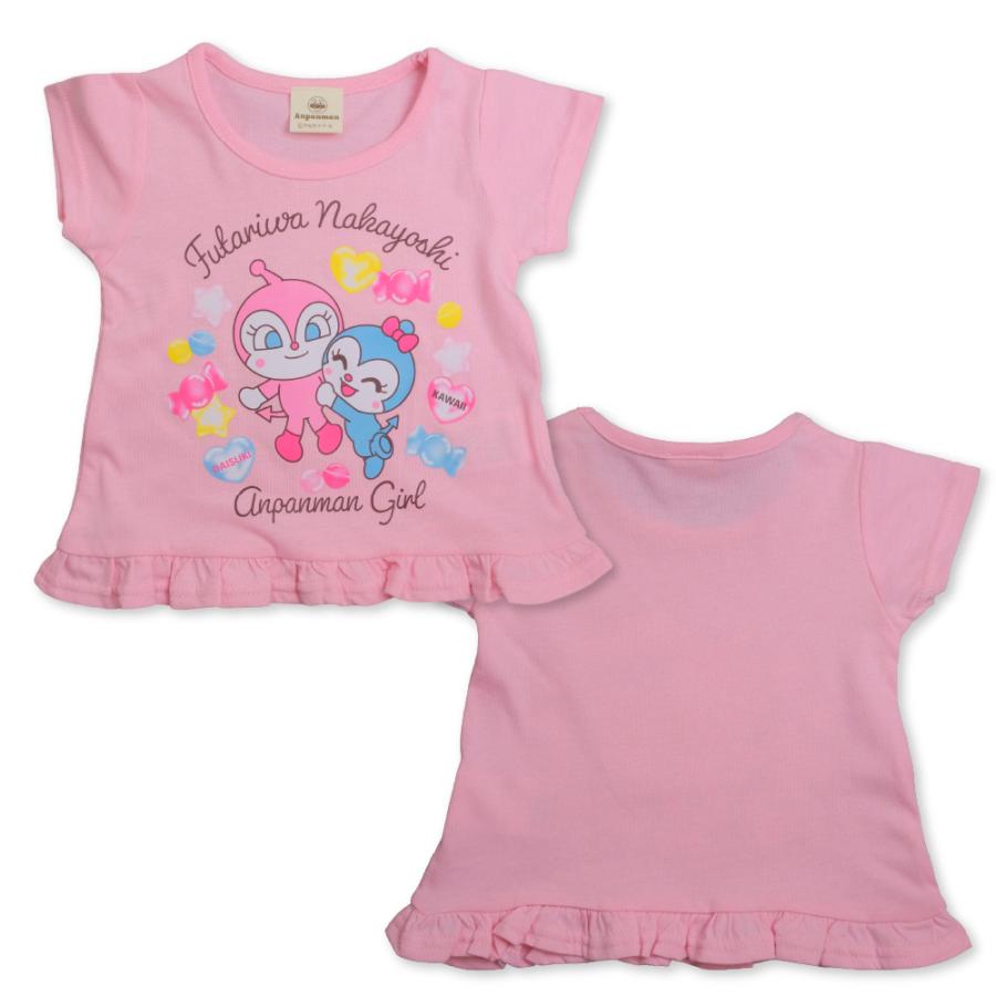 BANDAI（バンダイ） 子供服 アンパンマン Tシャツ 半袖 キッズ 女の子