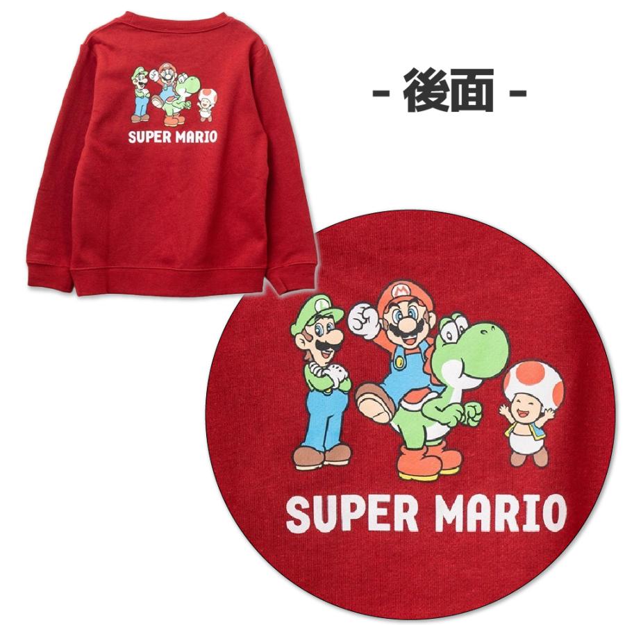 子供服 キッズ マリオ トレーナー 130cm 120 110 100 裏毛 男の子 女の子 長袖 薄手 Tシャツ 秋 冬 キャラクター スーパー グッズ 小学生 幼稚園 保育園 爆買 | BANDAI | 06