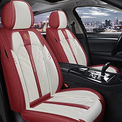 BPOOBPシートカバージャガーFタイプSタイプXタイプ2トーンフロントシートカバー防水レザーカーシートカバー色赤と白