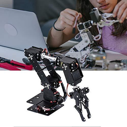 Tuzooロボットアーム、6 DOFフルメタルメカニカルロボットクランプクローキットデスクトップフレキシブルロボットアームキットロボットアームエッジ (MG 99 MG Tuzooロボットアーム DOFフルメタルメカニカルロボットクランプクローキットデスクトップフレキシブルロボットアームキットロボットアームエッジ