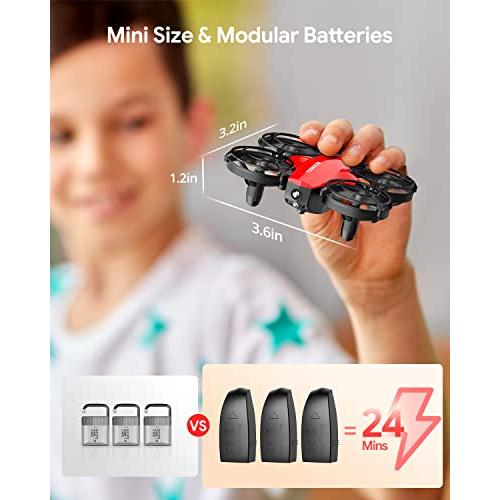★11時間以内発送★美品 TOMZON A24 2パックとレッドバトルドローンセット-3プレーヤー7電池 【2415286776】(13576円)
