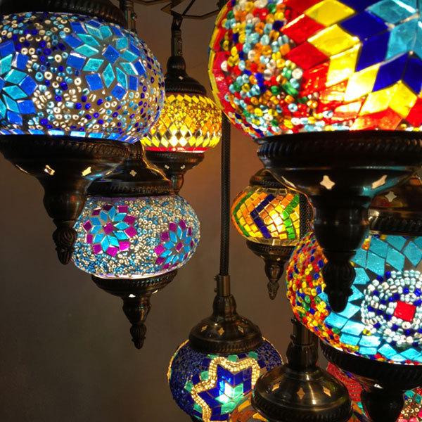 【最終値下げ】トルコランプシャンデリア【16灯中11灯のみ】 トルコランプシャンデリア【16灯中11灯のみ】 トルコランプ