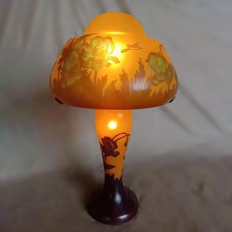 ガレ風 テーブルランプ フロアランプ アンティーク調 高さ31cm ガレ風