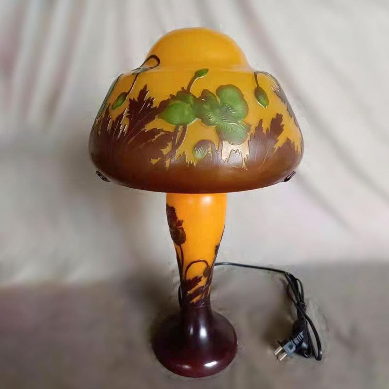 ガレ風 テーブルランプ フロアランプ アンティーク調 高さ31cm ガレ風