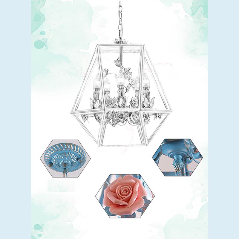 JP 5 012 ☆超綺麗☆ レトロな鉄芸/草花/鳥かごシャンデリア 花 JP 5 012 ☆超綺麗☆ レトロな鉄芸/草花/鳥かごシャンデリア 花