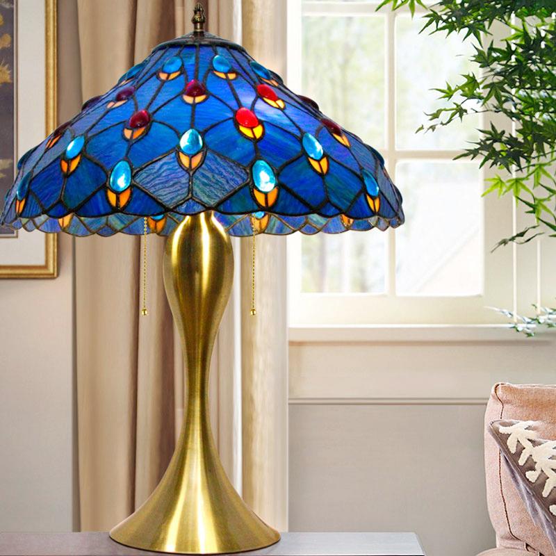 ♡孔雀デザイン ステンドグラス テーブルランプ♡ 2025年最新