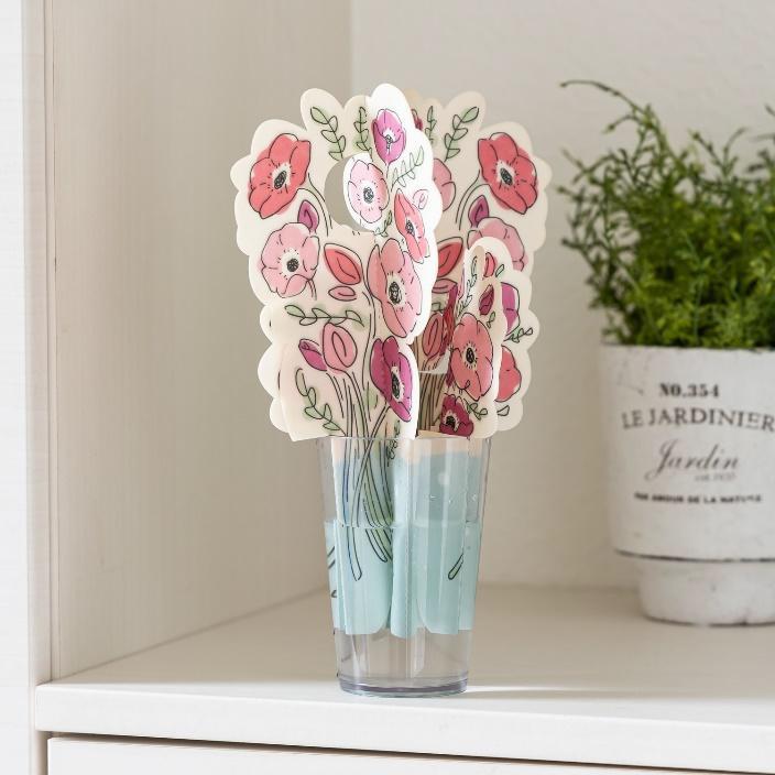 セキスイ自然気化式加湿器 ブーケモチーフ 積水樹脂 水彩画タッチ 自然