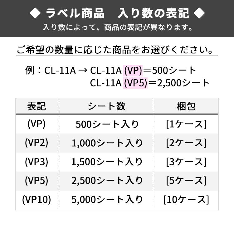 LDW44CEA シンプルパック(VP10) ラベルシール 10ケースセット 5000シート A4 44面 48.3×25.4mm 表示・商用ラベル プリンタラベル マルチ ナナラベル LDW44CEAの画像
