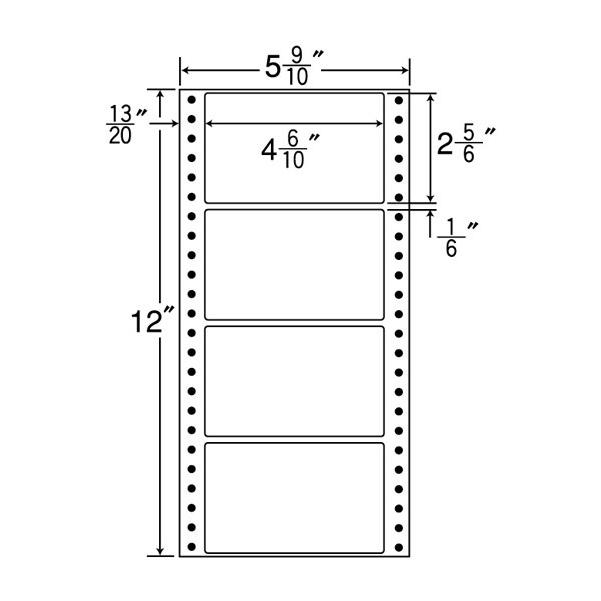 MT5B(VP10)　連続ラベル　4面　ナナフォーム　10000折　ナナクリエイト（東洋印刷）　117×72mm　ナナラベル