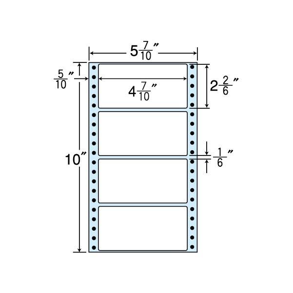 nana NX05CB(VP2) 連続ラベルブルーセパ 4面 2000折 119×59mm