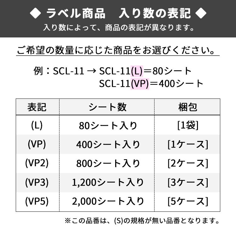 SSCL-1(VP3) 超光沢ラベルシール 3ケースセット 1200シート A4 4面 91.4×131.2mm カラーレーザープリンタ用 パッケージラベル ナナクリエイト 東洋印刷 SSCL1｜nana｜04