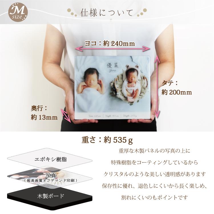 クリスタル フォトパネル Mサイズ 写真6枚まで オーダーメイド 写真