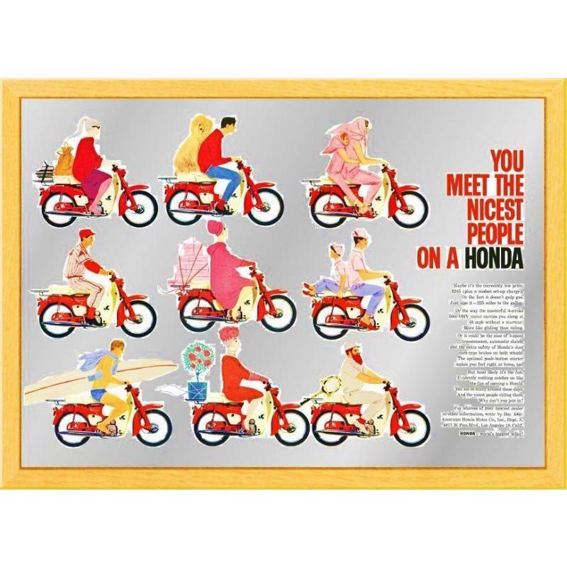 スーパーカブ HONDA ナイセスト・ピープル パブミラー : ナナ