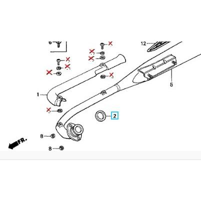 ホンダ（HONDA） [純正部品] マフラーガスケット 18291-HB2-900 : ナナ