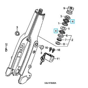 ホンダ（HONDA） [純正部品] ステムベアリング(ステアリングステム