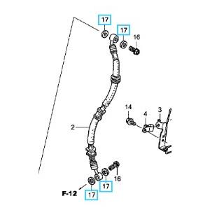 ホンダ（HONDA） [純正部品] ブレーキオイルボルトワッシャー スーパー