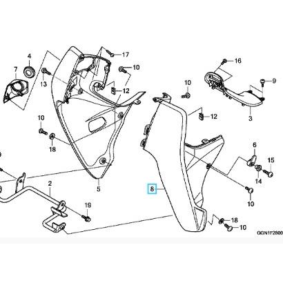 ホンダ（HONDA） [純正部品] スーパーカブ50(AA04) レッグシールド左側