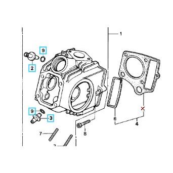 ホンダ（HONDA） [純正部品] バルブガイドセット(IN/EX) スーパーカブ
