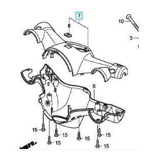 ホンダ（HONDA） 【廃盤】[純正部品] スーパーカブ110(JA07) ハンドル
