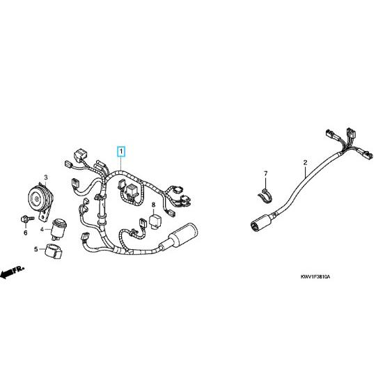 ホンダ（HONDA） [純正部品]フロントサブハーネス スーパーカブ110
