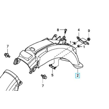 ホンダ（HONDA） 【廃盤】[純正部品] スーパーカブ110(JA07) リア