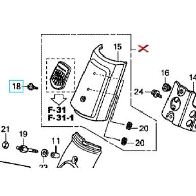 ホンダ（HONDA） [純正部品]ヘッドライトセッティングスクリューA