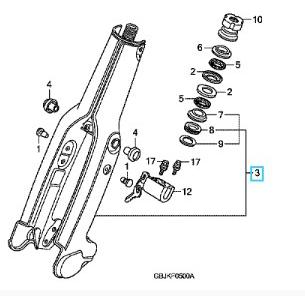 ★スーパーカブ　フロントフォークセット★ ホンダ純正 フロントフォーク左右セットスーパーカブ110プロ
