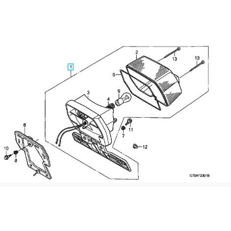 ホンダ（HONDA） [純正部品]テールライトユニットCOMP スーパーカブ50