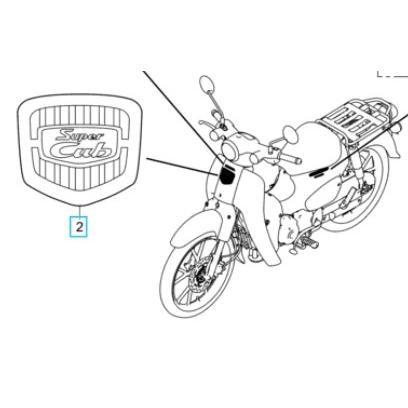 ホンダ（HONDA） [純正部品] フロントトップカバーエンブレム(標準