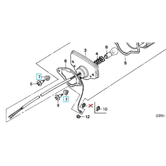ホンダ（HONDA） 【廃盤部品】[純正部品]テールライトベース用ラバー