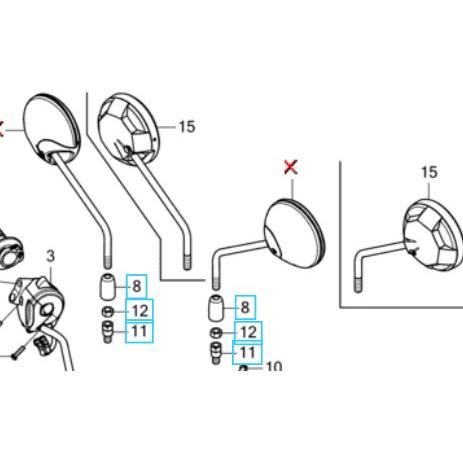 ホンダ（HONDA） [純正部品] CT125ハンターカブ(JA55/JA65) ミラー周辺